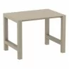 Compamia Vegas Cross Bar Height Table in Taupe - Extended - Compamia Vegas Cross Bar Height Table in Taupe - Extended