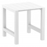 Compamia Vegas Cross Bar Height Table in White - Unextended