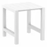 Compamia Vegas Cross Bar Height Table in White - Unextended - Compamia Vegas Cross Bar Height Table in White - Unextended