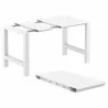 Compamia Vegas Cross Bar Height Table in White - Extension Parts - Compamia Vegas Cross Bar Height Table in White - Extension Parts