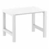 Compamia Vegas Cross Bar Height Table in White - Extended - Compamia Vegas Cross Bar Height Table in White - Extended