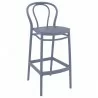 Compamia Vegas Victor Bar Height Chair in Dark Grey - Angled - Compamia Vegas Victor Bar Height Chair in Dark Grey - Angled