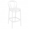 Compamia Vegas Victor Bar Height Chair in White - Angled