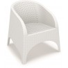 Aruba Resin Wickerlook Chair - White