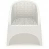 Aruba Resin Wickerlook Chair - White - Front - Aruba Resin Wickerlook Chair - White - Front