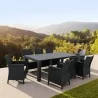 Compamia California 9-Piece Extendable Dining Set - Dark Gray - Compamia California 9-Piece Extendable Dining Set - Dark Gray