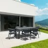 Compamia Panama California 7-Piece Extendable Dining Set - Dark Gray - Compamia Panama California 7-Piece Extendable Dining Set - Dark Gray