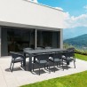 Compamia Panama California 9-Piece Extendable Dining Set - Dark Gray