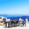 Compamia Ibiza Wickerlook 7-Piece Extendable Dining Set - Dark Gray