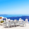 Compamia Ibiza Wickerlook 7-Piece Extendable Dining Set - White