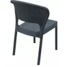 Daytona Resin Wickerlook Dining Chair Brown - Back Angled - Daytona Resin Wickerlook Dining Chair Brown - Back Angled