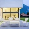 Daytona Resin Wickerlook Dining Chair White - Front - Daytona Resin Wickerlook Dining Chair White - Front