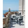 Daytona Resin Wickerlook Dining Chair White - Front - Daytona Resin Wickerlook Dining Chair White - Front
