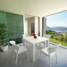 Compamia Daytona Wickerlook 5-Piece Extendable Dining Set - White - Compamia Daytona Wickerlook 5-Piece Extendable Dining Set - White