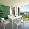 Compamia Daytona Wickerlook 7-Piece Extendable Dining Set - White - Compamia Daytona Wickerlook 7-Piece Extendable Dining Set - White
