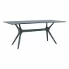 Compamia Daytona Wickerlook 9-Piece Rectangle Dining Set  - Dark Gray - Compamia Daytona Wickerlook 9-Piece Rectangle Dining Set  - Dark Gray