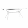 Compamia Daytona Wickerlook 9-Piece Rectangle Dining Set  - White - Compamia Daytona Wickerlook 9-Piece Rectangle Dining Set  - White
