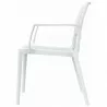 Capri Resin Dining Arm Chair - White - Capri Resin Dining Arm Chair - White