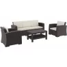 Monaco Resin Patio Seating - Brown - Monaco Resin Patio Seating - Brown