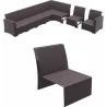 onaco Sectional Extension Part Brown with Cushion - Brown - onaco Sectional Extension Part Brown with Cushion - Brown
