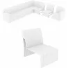 onaco Sectional Extension Part Brown with Cushion - White - onaco Sectional Extension Part Brown with Cushion - White