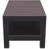 Monaco Rectangle Patio Coffee Table - Brown - Side - Monaco Rectangle Patio Coffee Table - Brown - Side