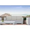 Monaco Rectangle Patio Coffee Table - White - Actual - Monaco Rectangle Patio Coffee Table - White - Actual