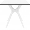 Ibiza Square Table 31 inch White - White