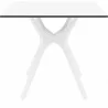 Ibiza Square Table 31 inch White - White - Ibiza Square Table 31 inch White - White