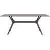 Ibiza Rectangle Table 71 inch Brown - Front