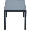 Orlando Wickerlook Rectangle Dining Table 55 inch - Dark Gray - Side
