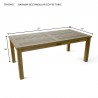 Bahama 47-inch Rectangular Coffee Table- dimension - Bahama 47-inch Rectangular Coffee Table- dimension