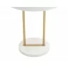 Sunpan Kezna Table Lamp White Marble-White Black - Base Angle - Sunpan Kezna Table Lamp White Marble-White Black - Base Angle