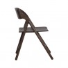 Sunpan Ronny Folding Dining Chair - Walnut - Side Angle