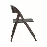 Sunpan Ronny Folding Dining Chair - Walnut - Side Angle - Sunpan Ronny Folding Dining Chair - Walnut - Side Angle