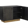 Sunpan Hive Sideboard in Small - Front Side Opened Angle