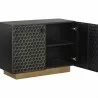 Sunpan Hive Sideboard in Small - Front Side Opened Angle - Sunpan Hive Sideboard in Small - Front Side Opened Angle