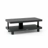 Anderson Teak Granada Aluminum Coffee Table side - Anderson Teak Granada Aluminum Coffee Table side