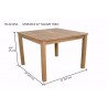 Anderson Teak Montage 42" Square Table dimension - Anderson Teak Montage 42" Square Table dimension