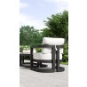 Sunset West Malibu Club Chair in Cast Silver, No Welt