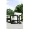 Sunset West Malibu Club Chair in Cast Silver, No Welt - Sunset West Malibu Club Chair in Cast Silver, No Welt