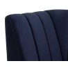 Sunpan Modular Banquette Corner Seat Abbington Navy - Closeup Top Angle