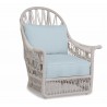 Dana Rope Wing Chair in Canvas Skyline w/ Self Welt - Front Side Angle