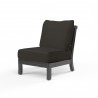 Monterey Armless Club in Spectrum Carbon w/ Self Welt - Front Side Angle