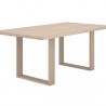 Sunpan Thanus Dining Table 72 '' Light Oak - Front Side Angle