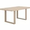 Sunpan Thanus Dining Table 72 '' Light Oak - Front Side Angle - Sunpan Thanus Dining Table 72 '' Light Oak - Front Side Angle