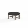 Laguna Ottoman in Spectrum Carbon, No Welt - Front Side Angle - Laguna Ottoman in Spectrum Carbon, No Welt - Front Side Angle