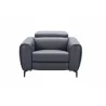 J&M Furniture Lorenzo in Blue Grey Chair Front View - J&M Furniture Lorenzo in Blue Grey Chair Front View