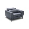 J&M Furniture Lorenzo in Blue Grey Chair View