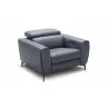 J&M Furniture Lorenzo in Blue Grey Chair View - J&M Furniture Lorenzo in Blue Grey Chair View
